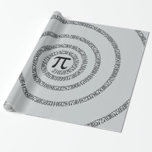 Twist for Pi Click Customize to Change Grey Color Wrapping Paper