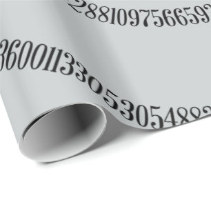 Twist for Pi Click Customize to Change Grey Color Wrapping Paper