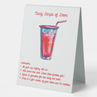 Twist on a Shirley Temple Self-Serve Mocktail Sign