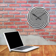 Twist Time Hypnosis Spiral Clock