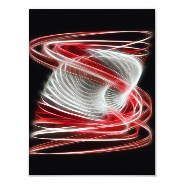 Twisted 1 Red Photo Print (Front)