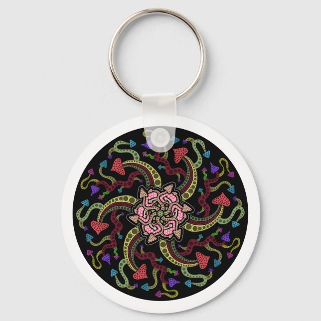 Twisted Arrows Keychain (Front)