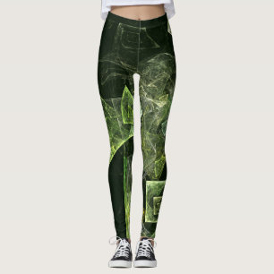 Twisted Balance Abstract Art Leggings