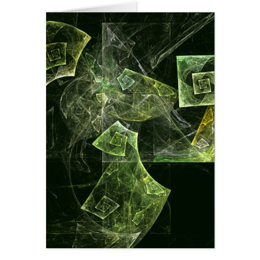 Twisted Balance Abstract Art Note Card (Front)