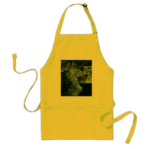 Twisted Balance Fractal Geometry Light Abstract Adult Apron