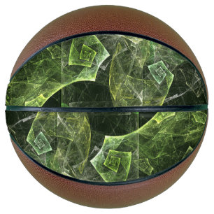 Twisted Balance Fractal Geometry Light Abstract Basketball