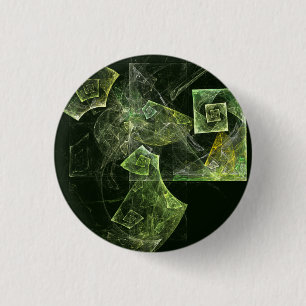 Twisted Balance Fractal Geometry Light Abstract Button