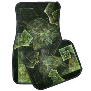 Twisted Balance Fractal Geometry Light Abstract Car Floor Mat