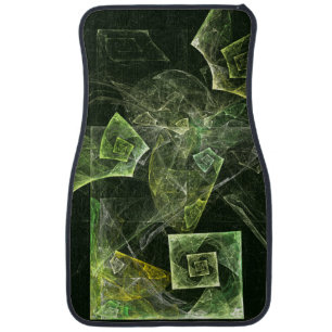 Twisted Balance Fractal Geometry Light Abstract Car Floor Mat