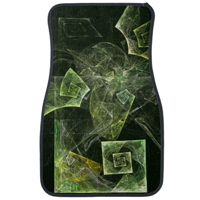 Twisted Balance Fractal Geometry Light Abstract Car Floor Mat (Front)
