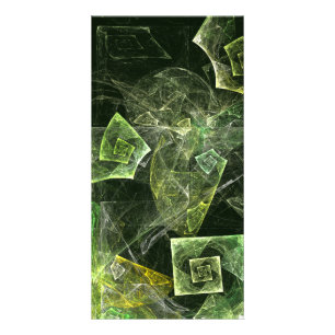 Twisted Balance Fractal Geometry Light Abstract Card