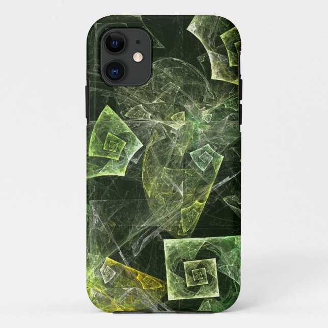 Twisted Balance Fractal Geometry Light Abstract Case-Mate iPhone Case (Back)