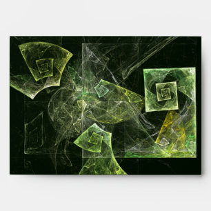 Twisted Balance Fractal Geometry Light Abstract Envelope