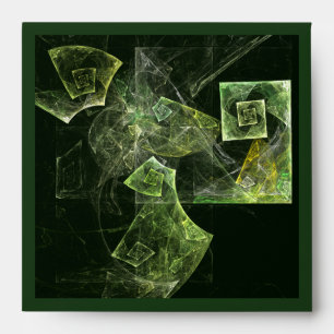 Twisted Balance Fractal Geometry Light Abstract Envelope