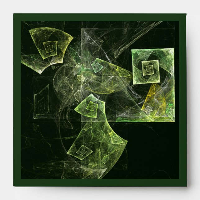 Twisted Balance Fractal Geometry Light Abstract Envelope (Front)