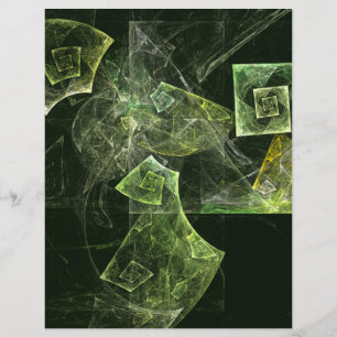 Twisted Balance Fractal Geometry Light Abstract Flyer
