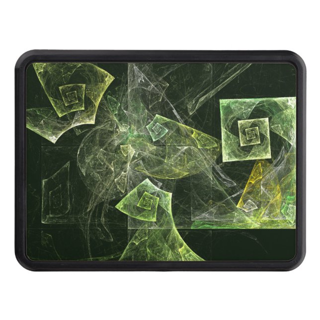 Twisted Balance Fractal Geometry Light Abstract Hitch Cover (Front)