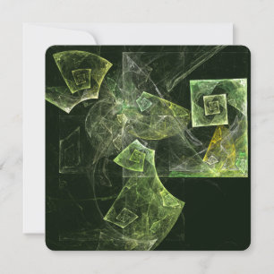 Twisted Balance Fractal Geometry Light Abstract Invitation