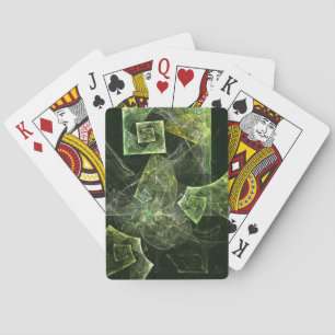 Twisted Balance Fractal Geometry Light Abstract Poker Cards