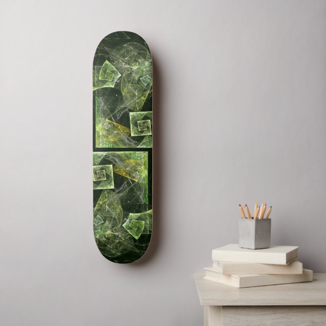Twisted Balance Fractal Geometry Light Abstract Skateboard Deck (Wall Art)