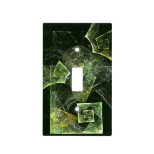 Twisted Balance Fractal Geometry Light Abstract Switch Cover