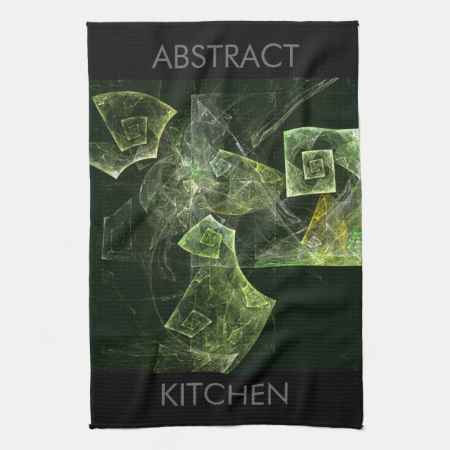 Twisted Balance Fractal Geometry Light Abstract Towel (Vertical)