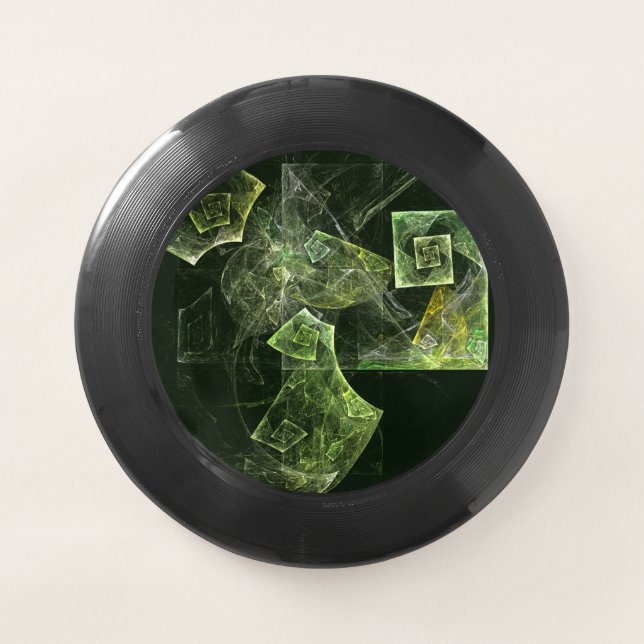 Twisted Balance Fractal Geometry Light Abstract Wham-O Frisbee (Front)