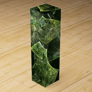 Twisted Balance Fractal Geometry Light Abstract Wine Gift Box