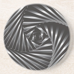 Twisted – Black Steel Coaster