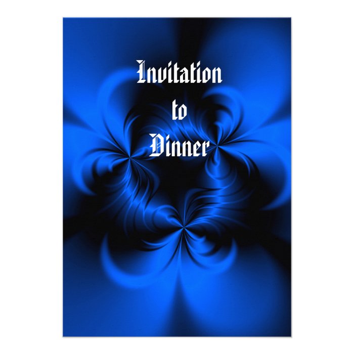 Twisted Blue Invite