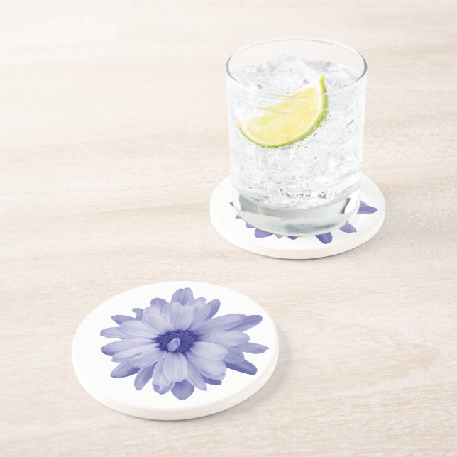 twisted blue petal coaster (Side)