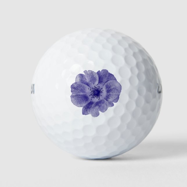 twisted blue petal golf balls (Front)