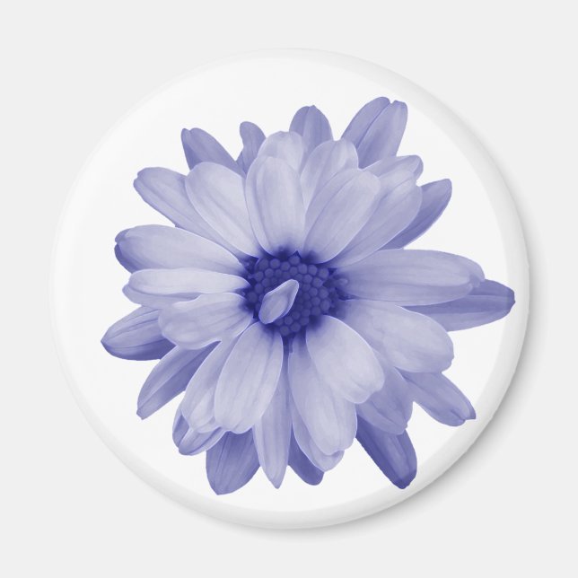 twisted blue petal magnet (Front)