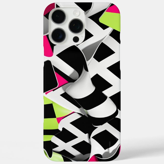 Twisted Checkerboard Bold Graphic  Case-Mate iPhone Case (Back)