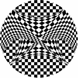 Twisted Checkers by Kenneth Yoncich Cutout