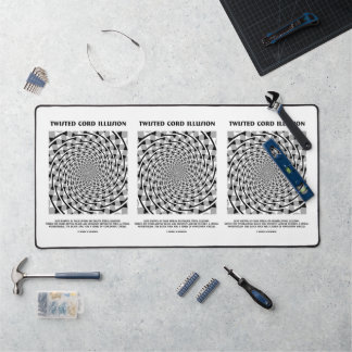 Twisted Cord Illusion (False Spiral) Desk Mat