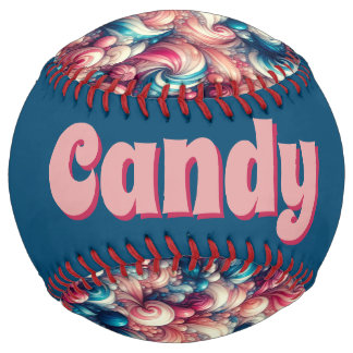 Twisted Cotton Candy (personalize) Softball