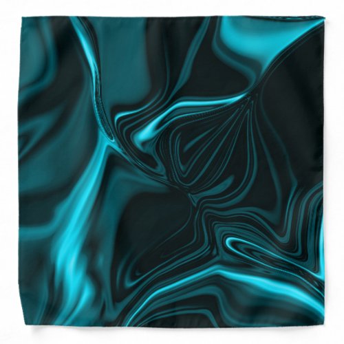 Twisted cyan and looks like dark turquoise bandana