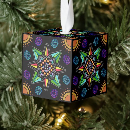 Twisted Days Cube Ornament