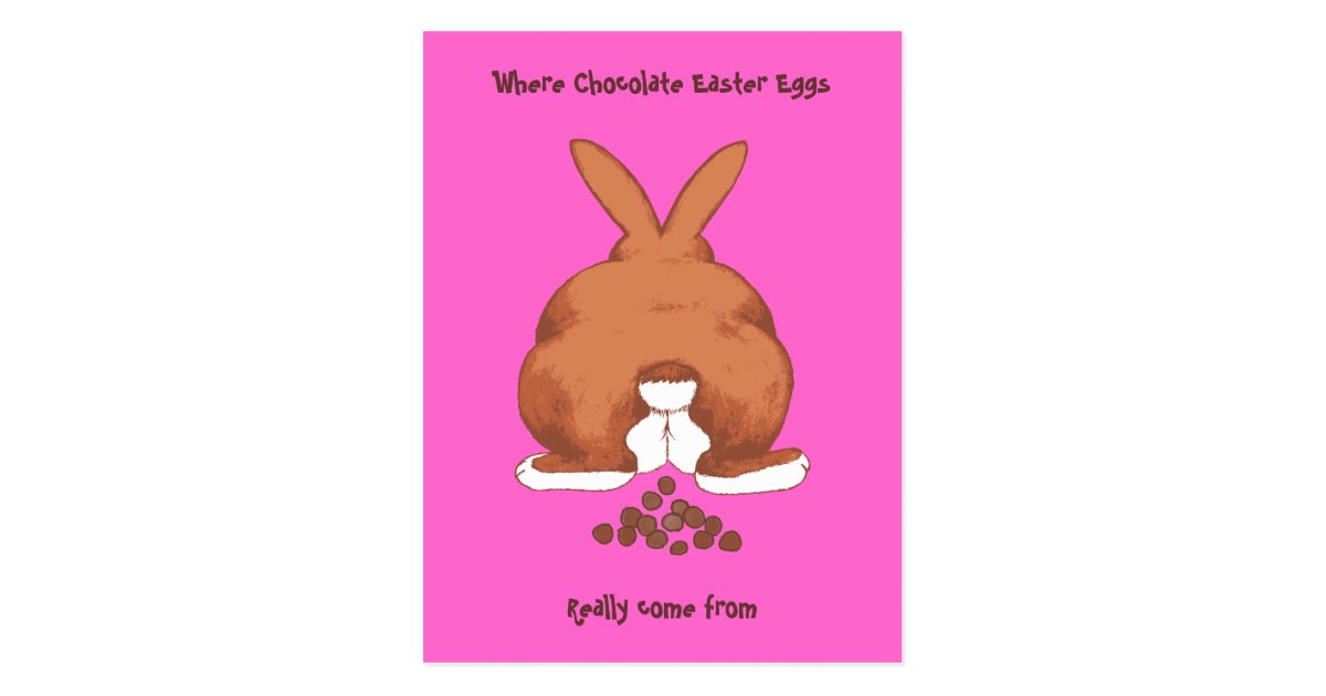 Twisted Easter Bunny Postcard | Zazzle