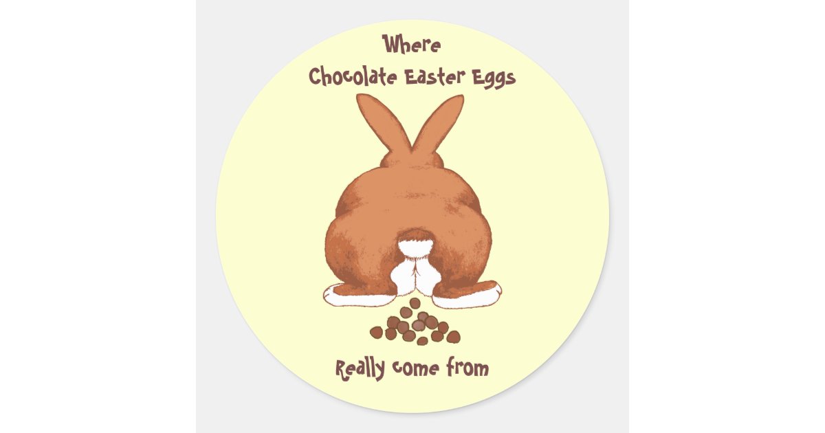 Twisted Easter Bunny Stickers Zazzle