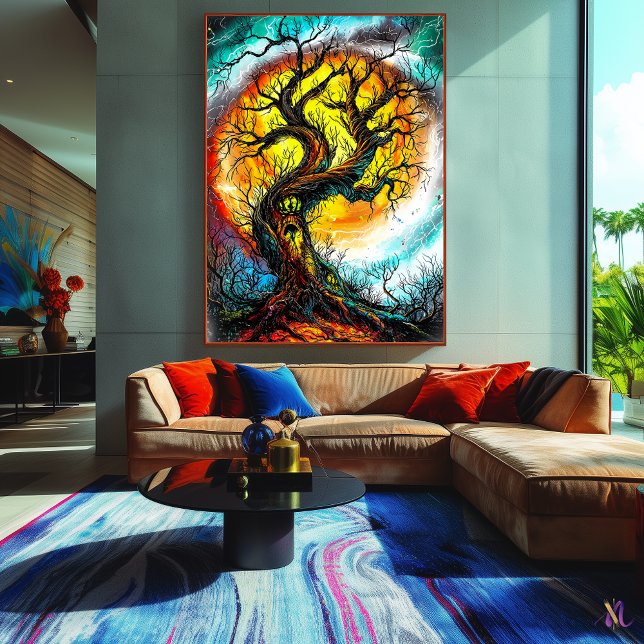 Twisted Enchanted Tree – Gothic Fantasy Art Poster (Creator Uploaded)