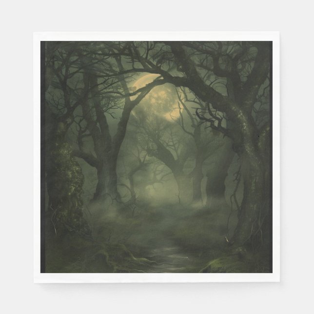 Twisted Forest Halloween Napkins (Front)