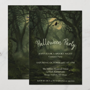 Twisted Forest Halloween Party Invitation