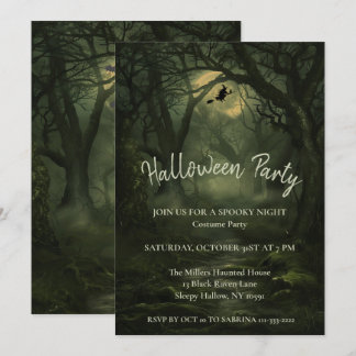 Twisted Forest Halloween Party Invitation