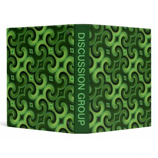 Twisted Green Interconnected Spiral Wallpaper binder