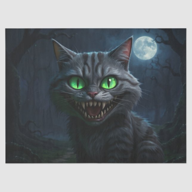 Twisted Grin Forest Cat Tissue Paper (Front)
