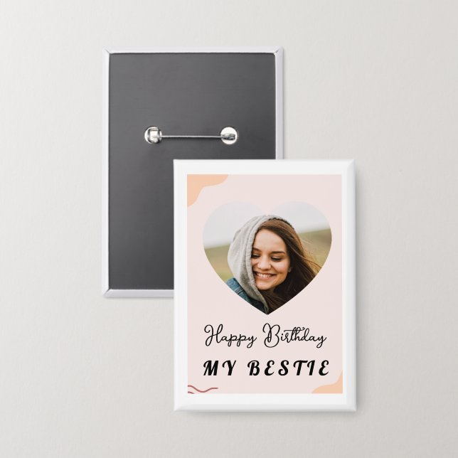 Twisted Heart Metal Button (Front/Back)