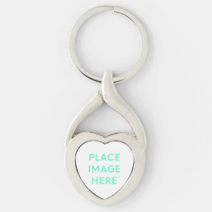 Twisted Heart Metal Keychain - Souvenir Gift