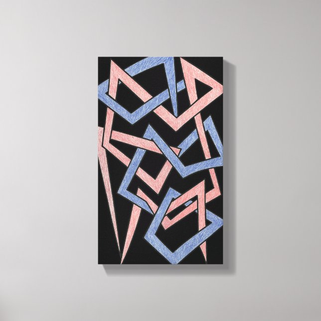 Twisted Hues Canvas Print (Front)